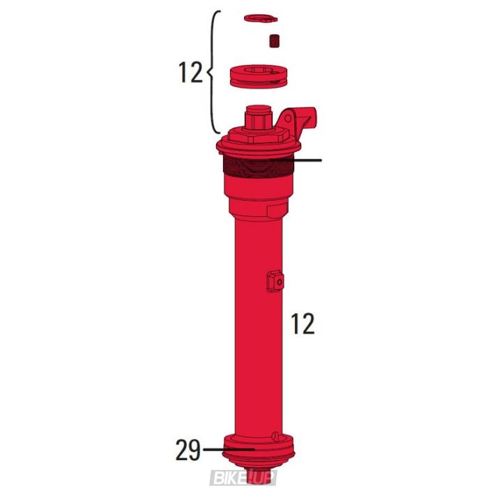 Демпфер компресії RockShox 2010 TORA SL COMP DAMPER TURNKEY RMT ADJ