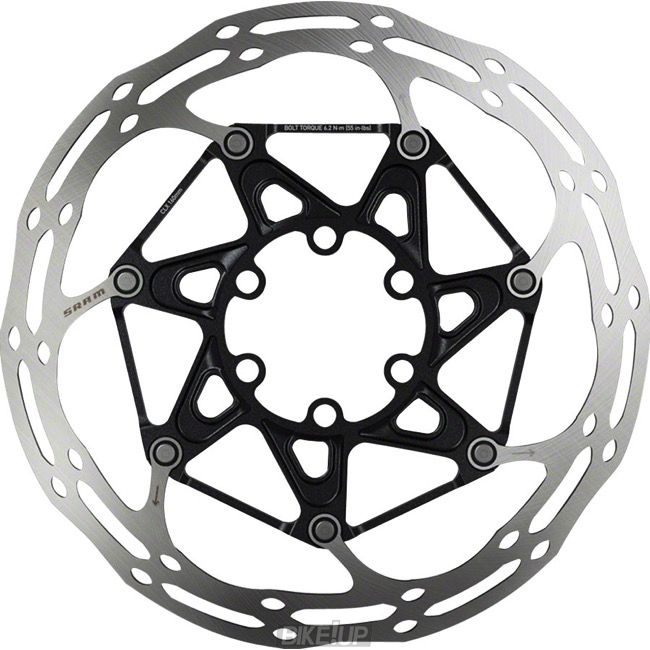 Ротор гальмівний SRAM Centerline 2 шт 160mm Black сталеві болти Rounded