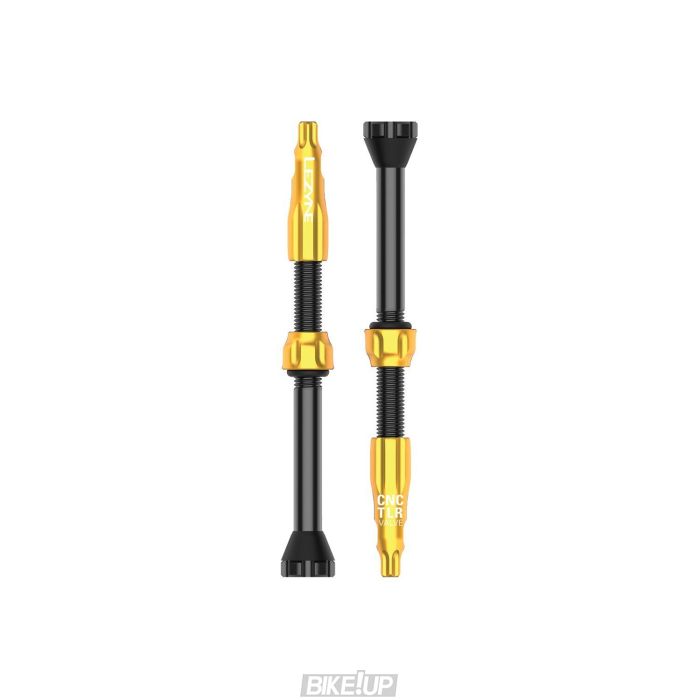 Ніпель для безкамерки Lezyne CNC TLR VALVE 60MM Золотистий Y14
