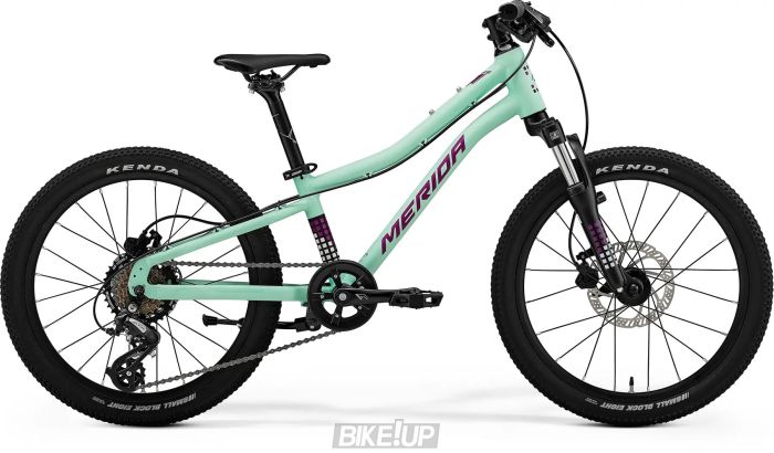 Велосипед дитячий 20" MERIDA MATTS J.20 Matt Mint Purple White Black