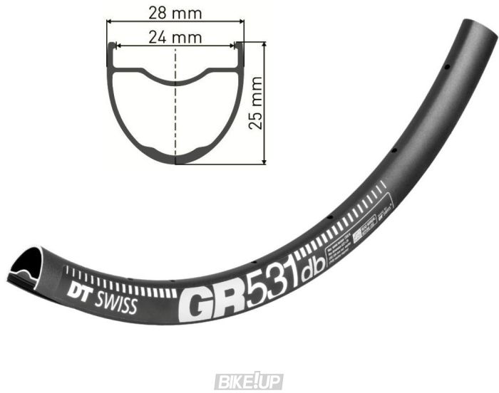 Обід DT SWISS GR 531 29X24 DISK BRAKE 24отв.