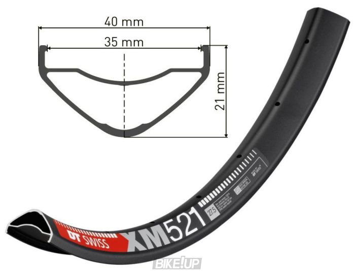 Обод DT XM 521 27x35 DB P WA 32 BL 01P STD VI