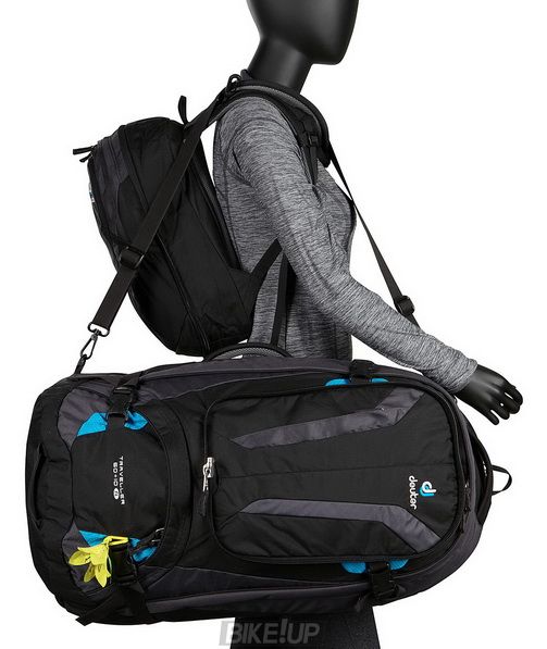 Рюкзак DEUTER Traveller 60 + 10 SL колір 7321 black-turquoise