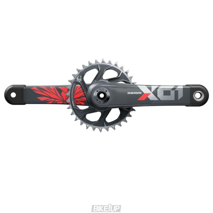 Шатуны SRAM X01 Eagle Boost 148 DUB 12s 165 w Direct Mount 32T X-SYNC 2 Chainring Lunar Oxy Red (DUB Cups/Bearings not included) C3