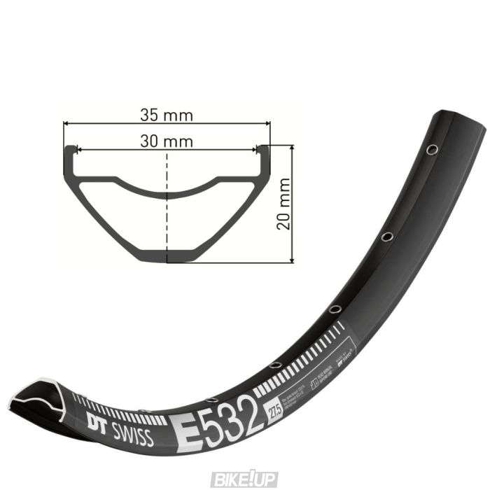 Обод DT E 532 27x30 DB P SE 32 BL 01P STD VI