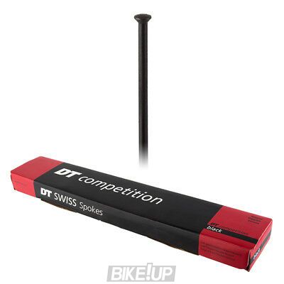 Шприхи DT Swiss Competition Race Straight pull 2.0/1.6/2.0 mm x 296mm Black (Чорний) 100шт