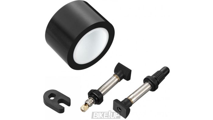 Комплект для бескамерки TUBELESS KIT TUBELESS UNI VALVE/TAPE KIT 28MM, 2RIMS