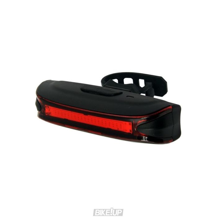 Світло заднє Longus CHIP 20LED 5 ф-цій USB, 65lm, чорний